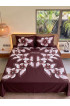 Hand Painted Rayon Bedsheet Set King Size Hand Painted Rayon Bedsheet Set King Size